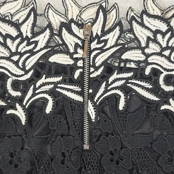 TopShow Romantic Goth Black Lace Off-Shoulder Bardot Top Sz.4 - Picture 6 of 11